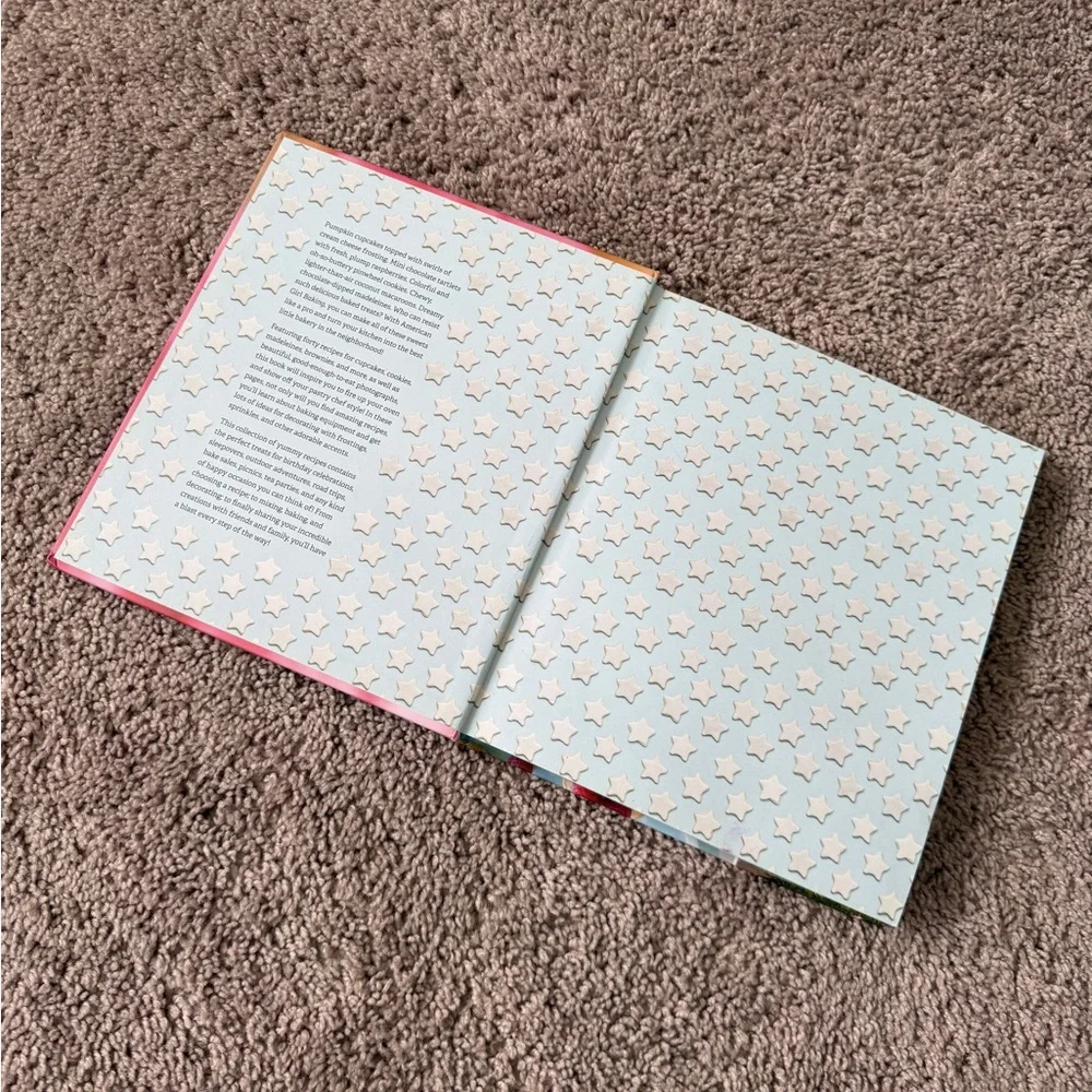 Williams Sonoma x American Girl hardcover Baking Cookbook - Pink cupcake cover